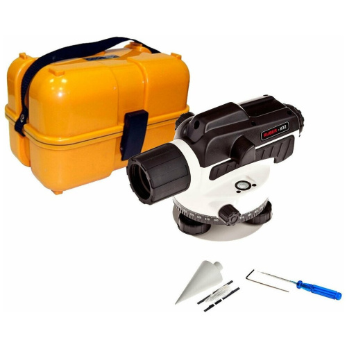 Оптический нивелир ADA Ruber 32 с поверкой + рейка нивелирная Staff 3 + штатив на винтах Light S А00201-К