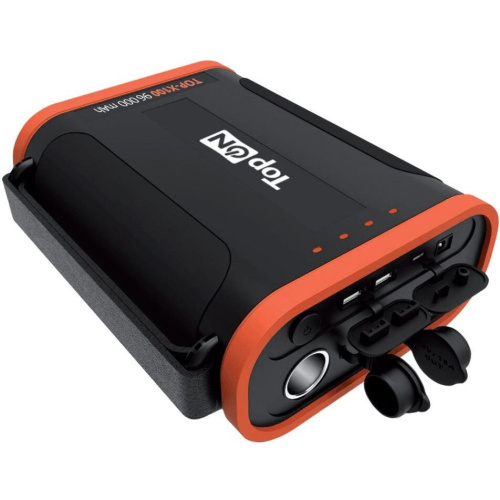 Power Bank TOPON TOP-X100, 96000мAч черный/оранжевый