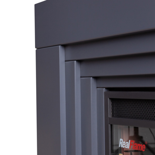 Электрокамин RealFlame Stanley 26 GR серый с очагом Moonblaze Black