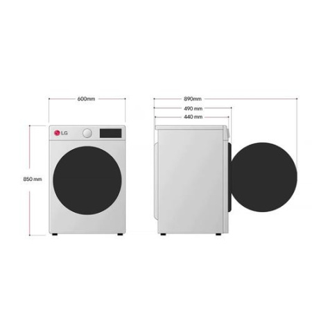 Стиральная машина LG F2J3HS4L серебристый