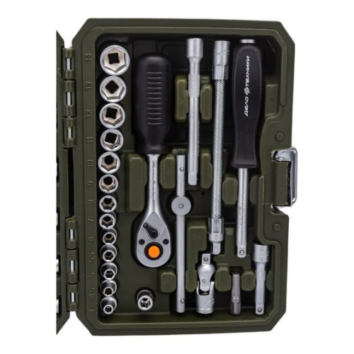 Набор головок торцевых Дело Техники 600735 и принадлежностей 1/4" 35 предметов