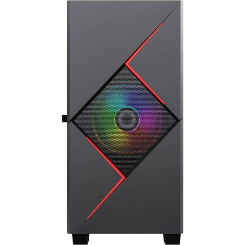 Корпус GameMax Cyclops BR без БП Midi Tower, ATX, Черно-красн.,1*USB2.0 + 1*USB3.0, 2*120мм