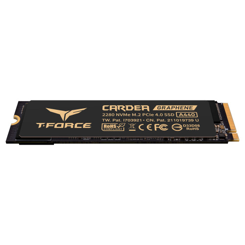 SSD TEAMGROUP T-Force Cardea A440 1TB (TM8FPZ001T0C327) M.2 (w Aluminum Heatsink) / PCIe 4.0 x4, NVMe 1.4, M.2, TLC, dram cache, 7000/5500 MB/s (TM
