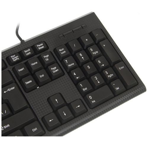 Комплект клавиатура и мышь OKLICK 621M Iru клав черный мышь черный USB