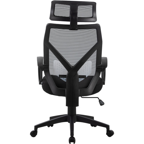 Кресло Cactus CS-MC414-BK черный сетка/ткань с подголов. крестов. пластик