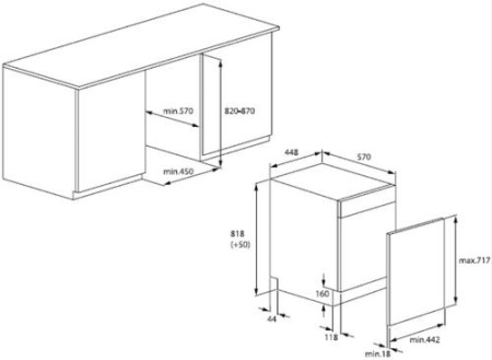Встраиваемая посудомоечная машина Beko DIS26012