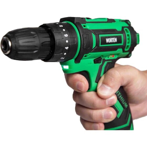Дрель-шуруповерт WORTEN IM КА-90000580 ударная 2x2.0Ач+ЗУ
