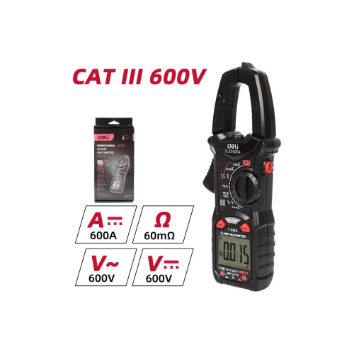 Токоизмерительные клещи Deli DL334204 цифровые