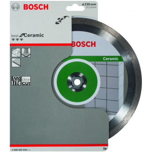 Алмазный диск Bosch (2608602634) круг 230-22.23 Best for Ceramic