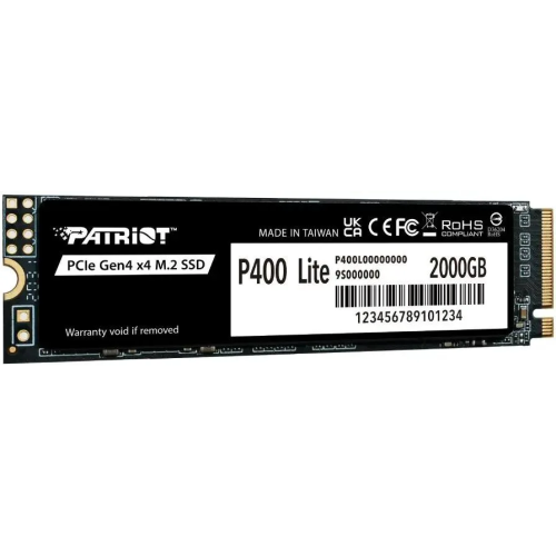 SSD Patriot P400 P400LP2KGM28H 2ТБ, M.2 2280, PCIe 4.0 x4