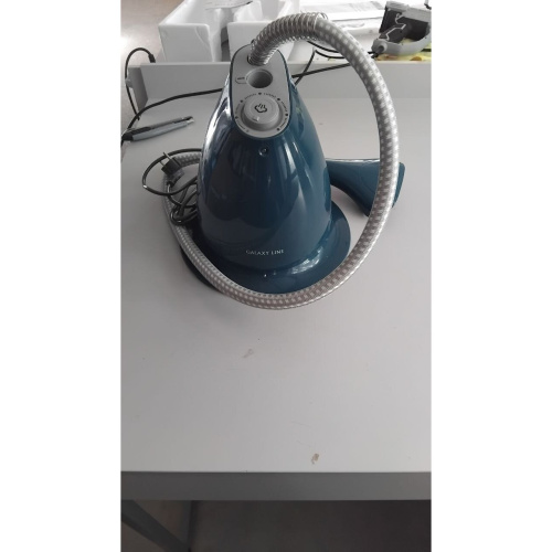 УЦ Отпариватель напольный Galaxy GL 6215 белый/синий (После СЦ, ремонт входного штуцера, следы эксплуатации, ПУ)