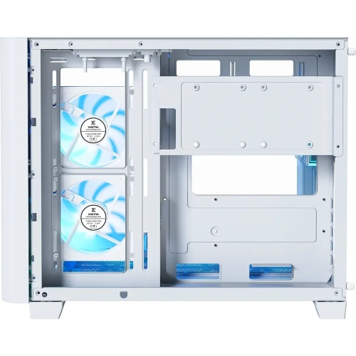 Корпус XASTRA QR500M 6ARGB-FM-C10-UC White (QR500M-6FM12A-C10-UC-WH) mATX/Aquarium/2 Curve Glass /6x120mm ARGB PWM FM fans/Argb+PWM HUB 10port/Type-C