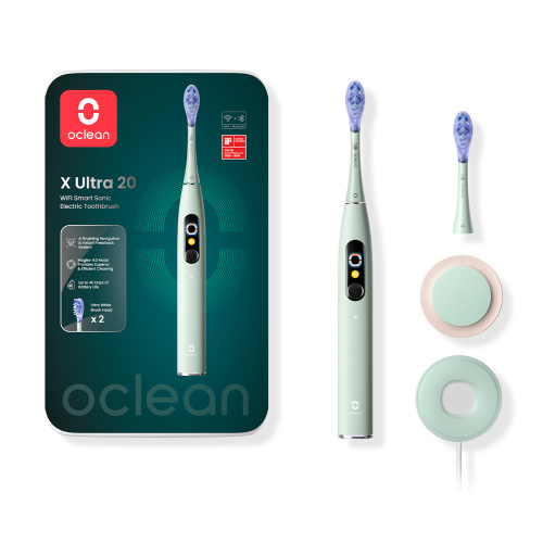Электрическая зубная щетка Oclean X Ultra 20 (V8100) Мятно-зеленый