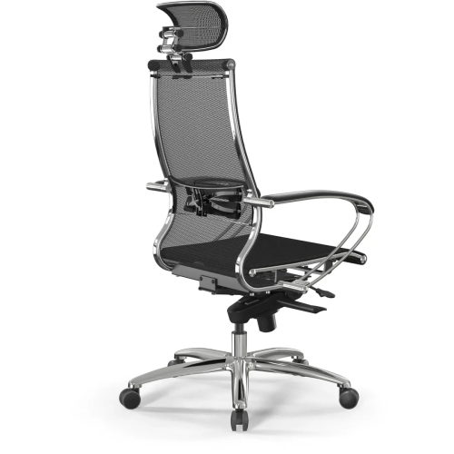 Кресло Метта Samurai S-2 (Z1D.2.15.49) черный сиденье черный сетка с подголов. крестов. металл хром