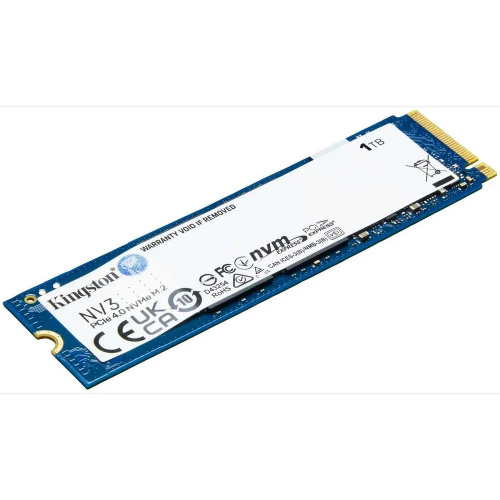 SSD KINGSTON NV3 1Тб (SNV3S/1000G) M.2(22x80mm), NVMe, PCIe 4.0 x4, 3D TLC