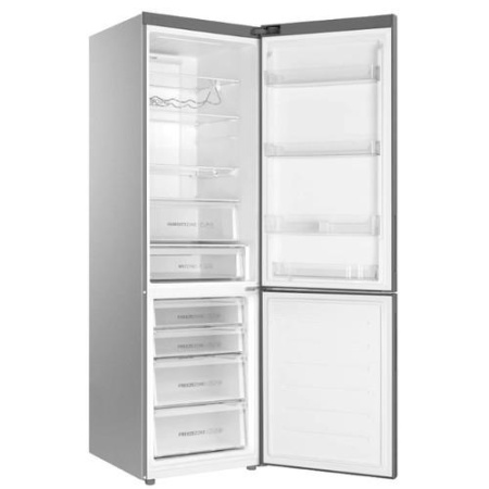 Холодильник с морозильником   Haier C4F640CFMRGU1 серебристый