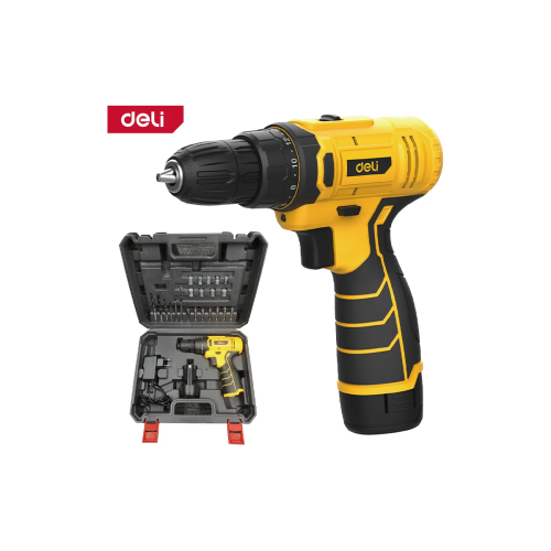 Дрель-шуруповерт Deli DL-DZ12-6A2 1АКБ*2Ач+ЗУ