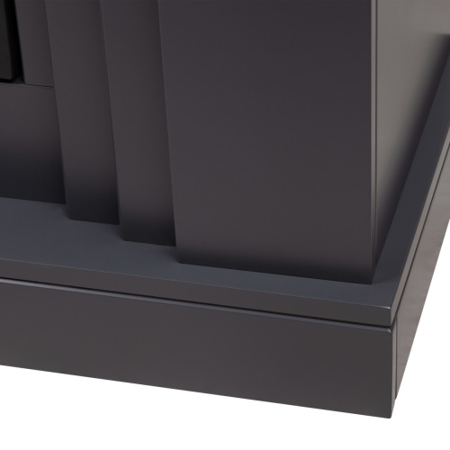 Электрокамин RealFlame Stanley 26 GR серый с очагом Moonblaze Black