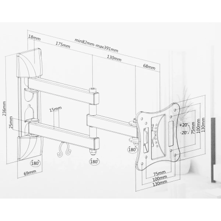 Кронштейн Ultramounts UM958 черный