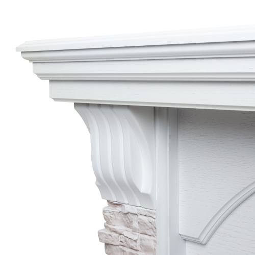 Электрокамин RealFlame Athena GR WT белый с очагом 3D Oregan