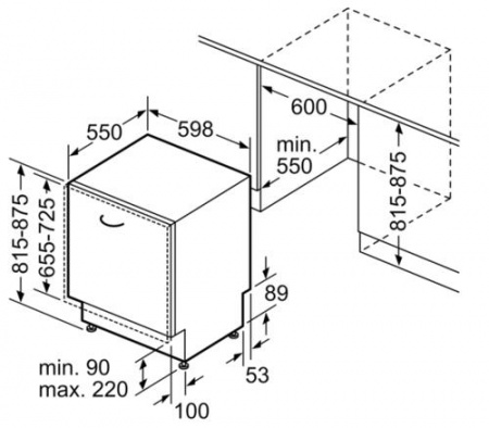 Встраиваемая посудомоечная машина Bosch SMV4EVX10E