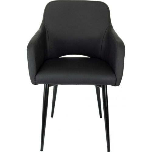 Кресло Бюрократ CH-380F/Black-PU черный эко.кожа на ножках металл