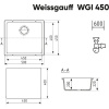 Кухонная мойка Weissgauff WGI 45007 Deep Black