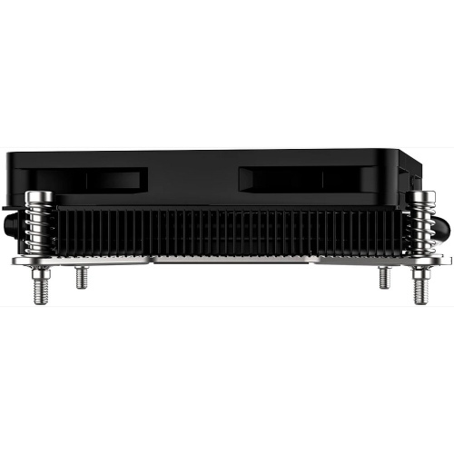 Кулер ID-COOLING IS-23i Black LGA1851/1700/1200/115X низкопрофильный высота 23mm (TDP 45W, PWM, 2 тепл.трубки, медная база, Fan 80mm) Box