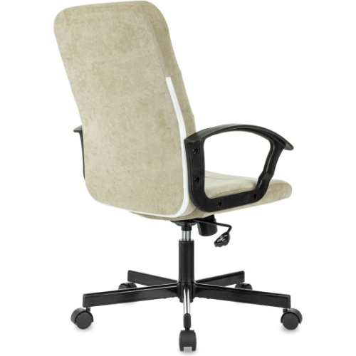 Кресло Бюрократ Triest Fabric-LT21 песочный Light-21 крестов. металл черный