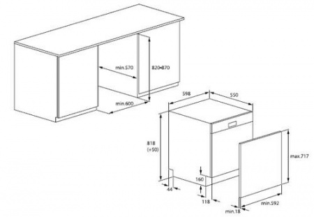 Встраиваемая посудомоечная машина Beko DIN26D26