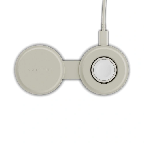 Зарядное устройство Satechi ST-QTG21W Qi2 OntheGo 2-in-1 Wireless Charger песочный