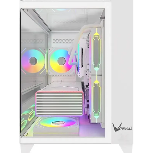 Корпус Formula Crystal Z9ML Floe, mATX, без БП, белый