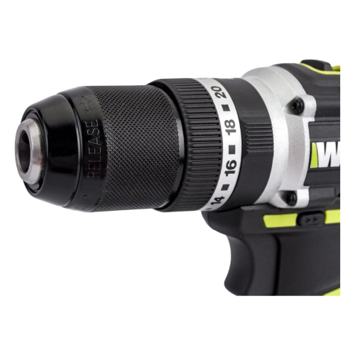 Дрель-шуруповерт WORX WU369 Professional 20В, 60Нм, 2Ач х2, ЗУ 1,2 Ач, сумка