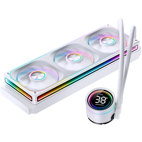 СВО JONSBO TH-360 White LGA 1700/1200/115X/AM5/AM4 (TDP 300W, ARGB Fan and Pump, PWM, Triple Fan 120mm, белый) Ret