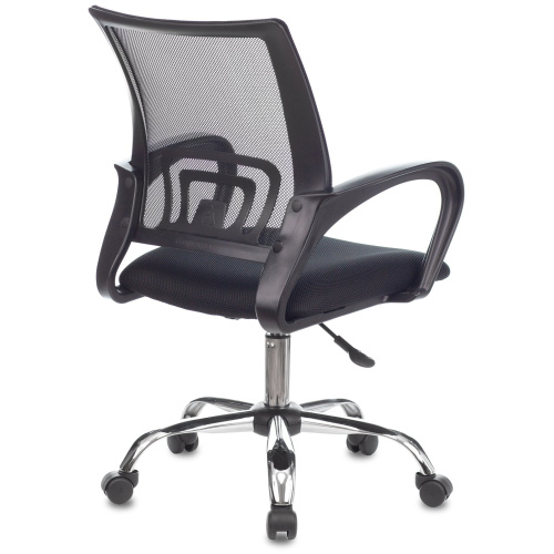 Кресло Бюрократ CH-695NLTSL/Black черный TW-01 TW-11 сетка/ткань крестов. металл хром
