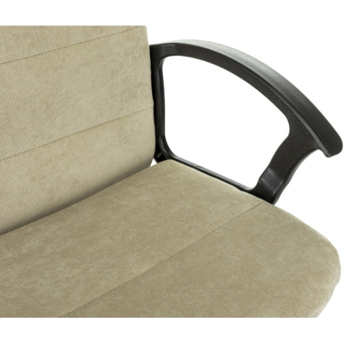 Кресло Бюрократ Triest Fabric-LT21 песочный Light-21 крестов. металл черный