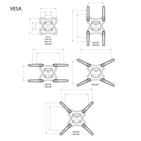 Кронштейн Kromax OPTIMA-406 серый