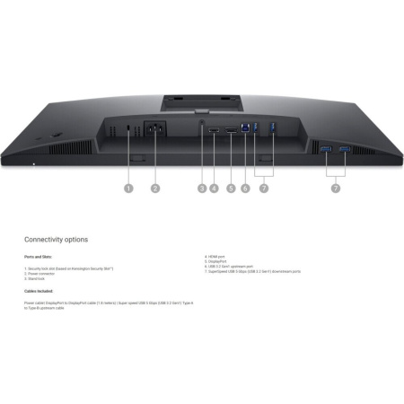 Монитор Dell P2723D (210-BDDX) черный