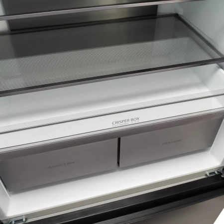 Холодильник Hyundai CM55043F черное стекло