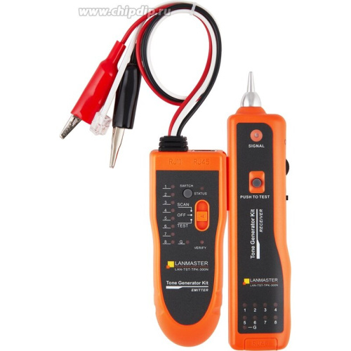 Тестер Lanmaster LAN-TST-TPK-300N оранжевый/черный