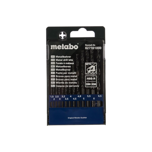 Набор сверл Metabo 627161000 HSS-R по металлу 13 шт