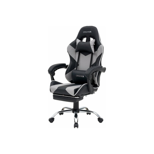 Кресло игровое CROMEX Wave GM-145 (532956) экокожа, черное/серое