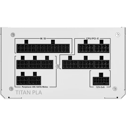 Блок питания Montech Titan PLA 1200W (TIX0126) / ATX 3.1, APFC, 80 Plus Platinum, Japan caps, 135mm fan, full modular