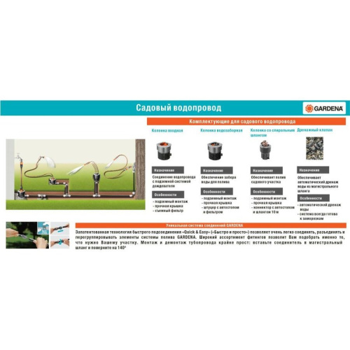 Крестовина Gardena PRO (5 пред.) (02750-20.000.00)