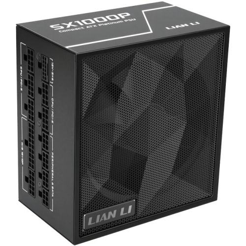 Блок питания Lian Li SX1000P (G9P.SX1000P.B000.RU) / Black / ATX 3.1, 1000W, 80 Plus Platinum, PCIe 5.1, APFC, 120mm FDB Fan, Fully Modular