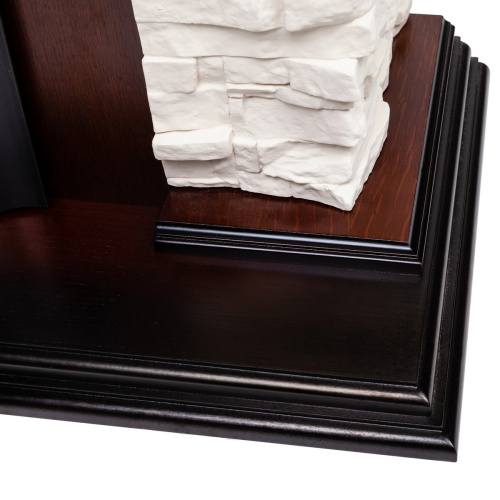 Электрокамин RealFlame Dublin Lux AO античный дуб с очагом Majestic Lux Brass