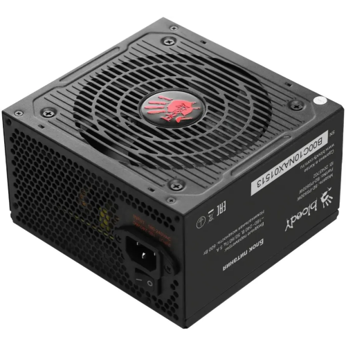 Блок питания BLOODY BD-PS600W, 600Вт, 120мм, черный, retail