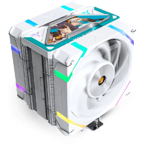 Кулер Valkyrie SL125 Valkyrie White (HW SL125 Valkyrie) / 6HPx6mm, 230W TDP, 2x120mm ARGB fans, 800-1850RPM, 80CFM, 29dBA