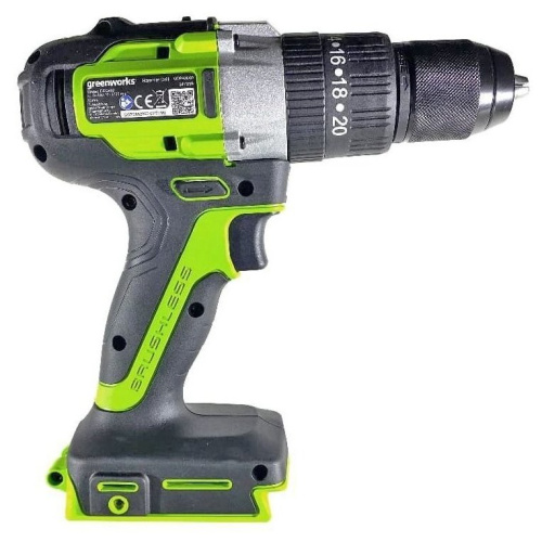 Дрель-шуруповер GreenWorks GD24DD60K2 c 1хАКБ 2 Ач и ЗУ (3704107UA)