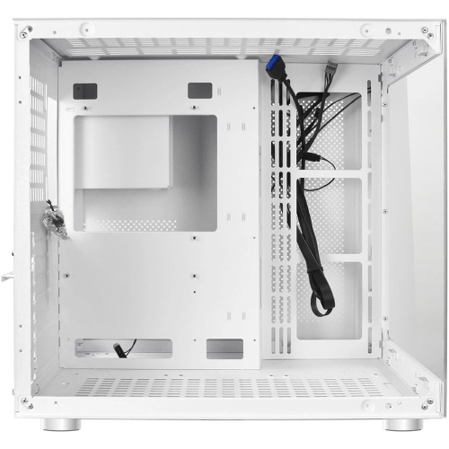 Корпус Ginzzu V580, RGB подсветка, закаленное стекло 1*USB 3.0,1*USB 2.0, AU Белый ATX